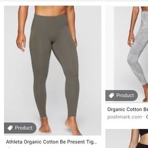 Athleta Organic Cotton Be Present Tight - NWT, XS
